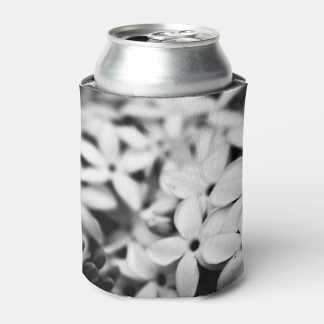 Black and white mini florals can cooler (Can Front)