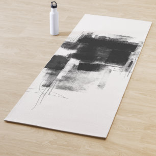 Black and White minimal Abstract Art Nr111 Yoga Mat