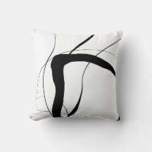 Black and White Minimalist Abstract Line Art