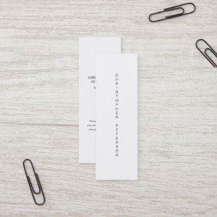 Black and White Minimalist Modern Business Card