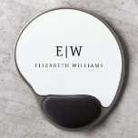 Black and White Minimalist Modern Monogram Gel Mouse Pad<br><div class="desc">Introducing our Black and White Minimalist Modern Monogram Collection: Embrace simplicity and sophistication with our minimalist designs, curated to elevate your style effortlessly. Crafted with a keen eye for modern aesthetics, this collection features sleek black and white designs accentuated by personalized monograms. From chic stationery to versatile accessories, our collection...</div>