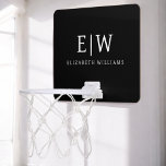 Black and White Minimalist Modern Monogram Mini Basketball Hoop<br><div class="desc">Introducing our Black and White Minimalist Modern Monogram Collection: Embrace simplicity and sophistication with our minimalist designs, curated to elevate your style effortlessly. Crafted with a keen eye for modern aesthetics, this collection features sleek black and white designs accentuated by personalized monograms. From chic stationery to versatile accessories, our collection...</div>
