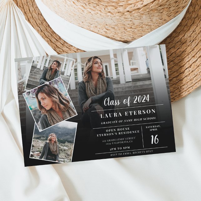 Black and white minimalist photo budget graduation (Black and white minimalist photo budget graduation)