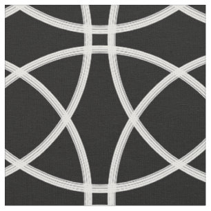 black and white minimalist rings fabric