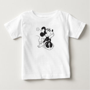 Black and White Minnie Baby T-Shirt