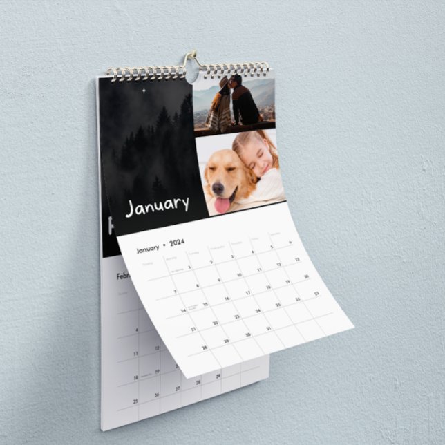 Black And White Modern 2 Photo 2024 Calendar (Black And White Modern 2 Photo 2024 Calendar)