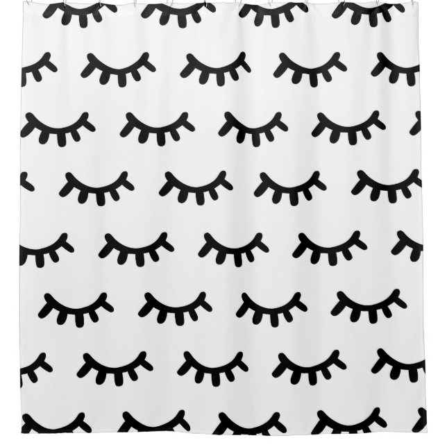 Black and white modern abstract cute eyes pattern (Front)