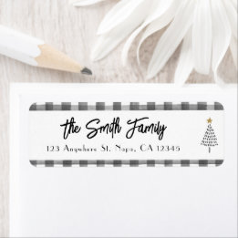Black And White Modern Christmas Customizable