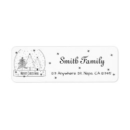Black And White Modern Christmas Customizable