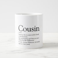 Black and White Modern Fun Cool Cousin Definition