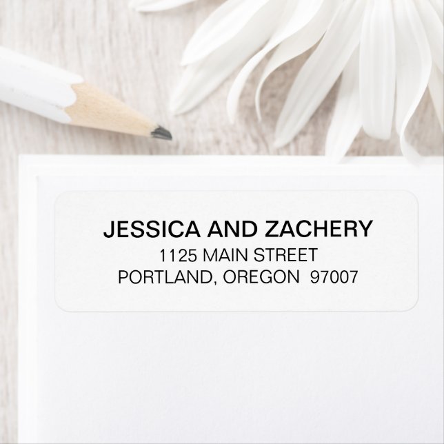 Black and White Modern Minimalist Font Wedding (Insitu)