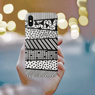 Black and white - modern pattern Case-Mate iPhone case