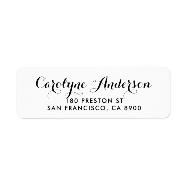 Black and White Modern Script Typography (Front)