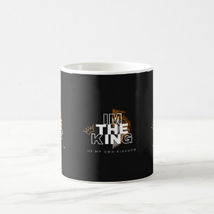 Black and White Modern The King" tasse à café