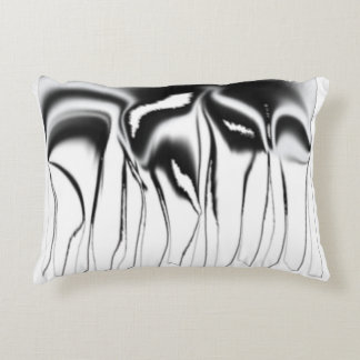 Black and White Modern Throw Pillow