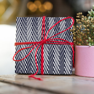 Black and White Moiré Stripes - Trippy Abstract Wrapping Paper
