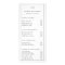 Black and White Monogram Simple Salon Price List