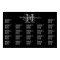 Black and White Monogram Wedding Seating Chart