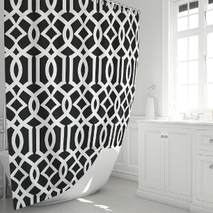 Black and White Moroccan Trellis Pattern