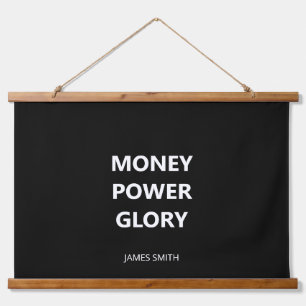Black and White Motivational  Hanging Tapestry
