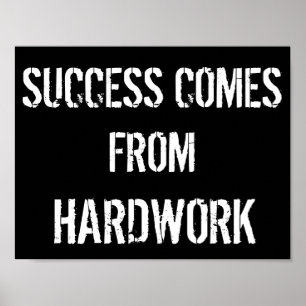 Black and White Motivational Poster