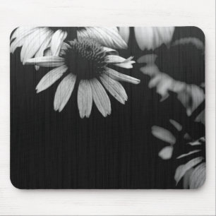 Black and white mouse pad