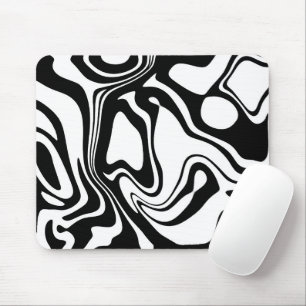 Black and White Mouse Pad