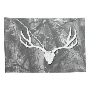 Black and White Mule Deer Pillow Cases