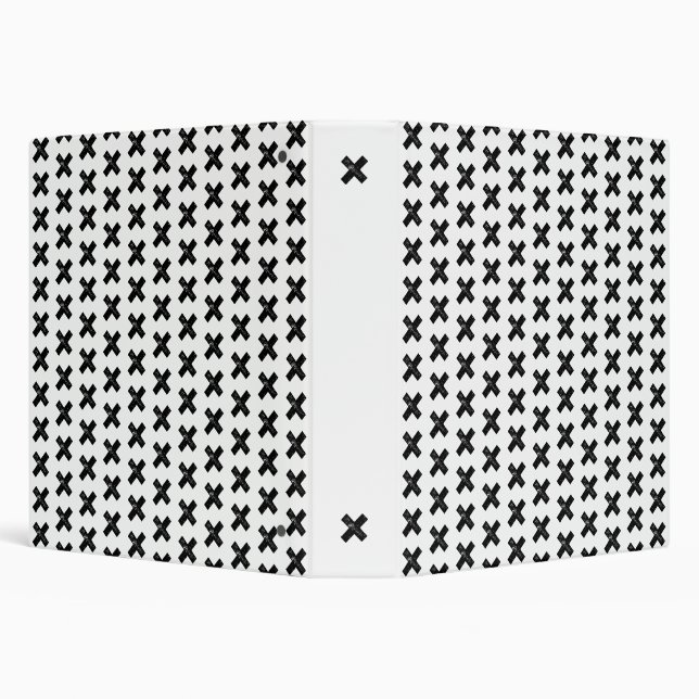 Black and White "Multiply" Math Symbol Lino Cut Binder (Background)