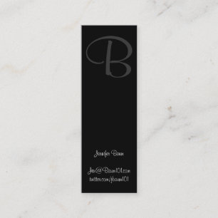 Black and White Murray Hill Mini Business Card