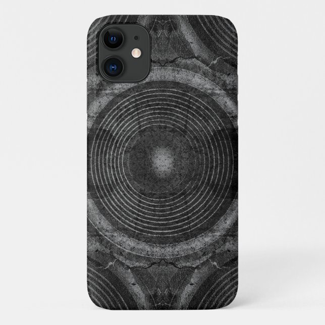 Black and white music speakers Case-Mate iPhone case (Back)