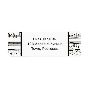 Black and white musical notes (Large text)