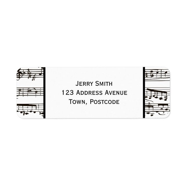 Black and white musical notes (Large text) (Front)