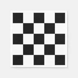 Black and white  napkin