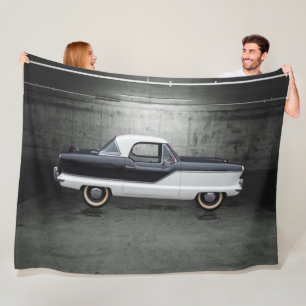 Black and White Nash Metropolitan Fleece Blanket