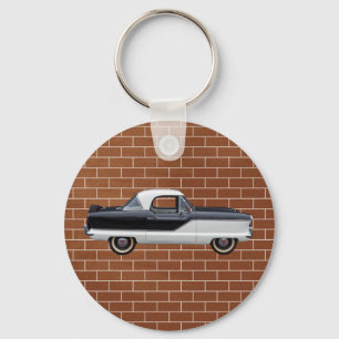 Black and White Nash Metropolitan Keychain