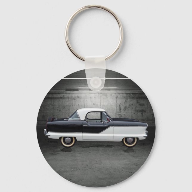 Black and White Nash Metropolitan Keychain (Front)