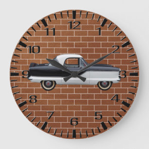 Black and White Nash Metropolitan Large Clock