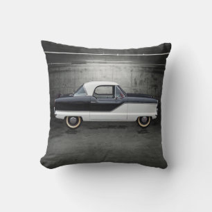 Black and White Nash Metropolitan Throw Pillow