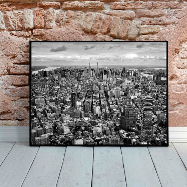 Black and White New York City View from Top  Poster (Creator Uploaded)