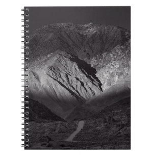 black and white night sky notebook