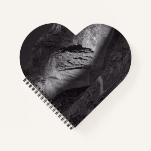 black and white night sky notebook