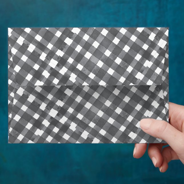 Black and White Noël Envelope (Hand)