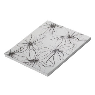 black and white notepad