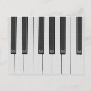 Black and White Notes Postcard
