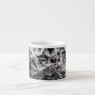 Black and White Ocean Waves Ceramic Mug