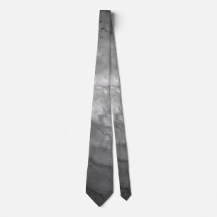 Black and White Ombre Marble Elegant Modern Chic Tie