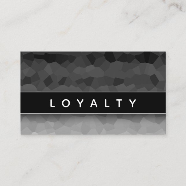 Black and White Ombre Modern Elegant Professional Appointment Card (Front)