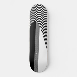 Black And White Op Art Design, Skateboard