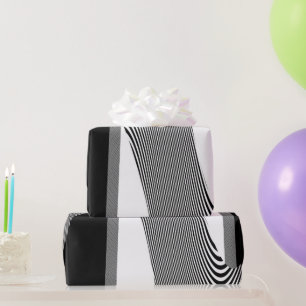 Black And White Op Art Design, Wrapping Paper